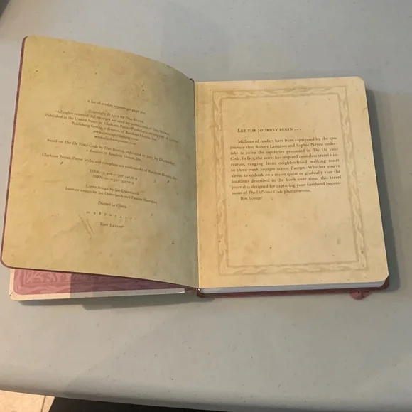 DaVinci Code Inspired Journal - Picture 6 of 6